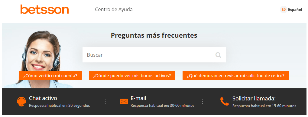 Betsson Atención al Cliente: Soporte 247 para tus consultas